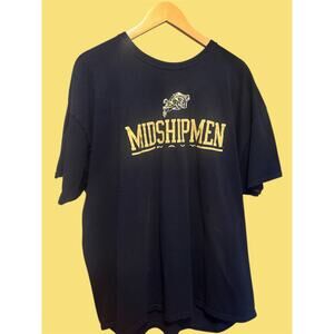 XL Navy Midshipmen T-Shirt – US Naval Academy Navy Blue Tee